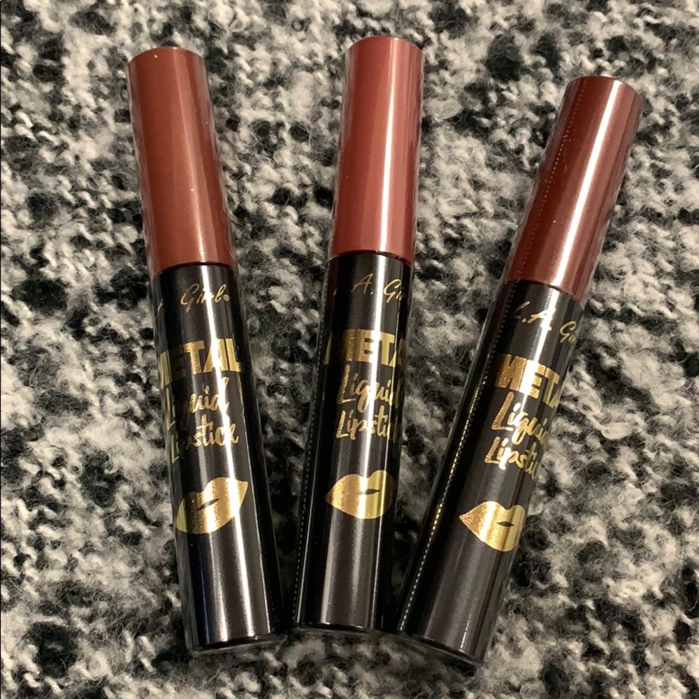 LA Girl Metal Liquid Lipstick -3pc set